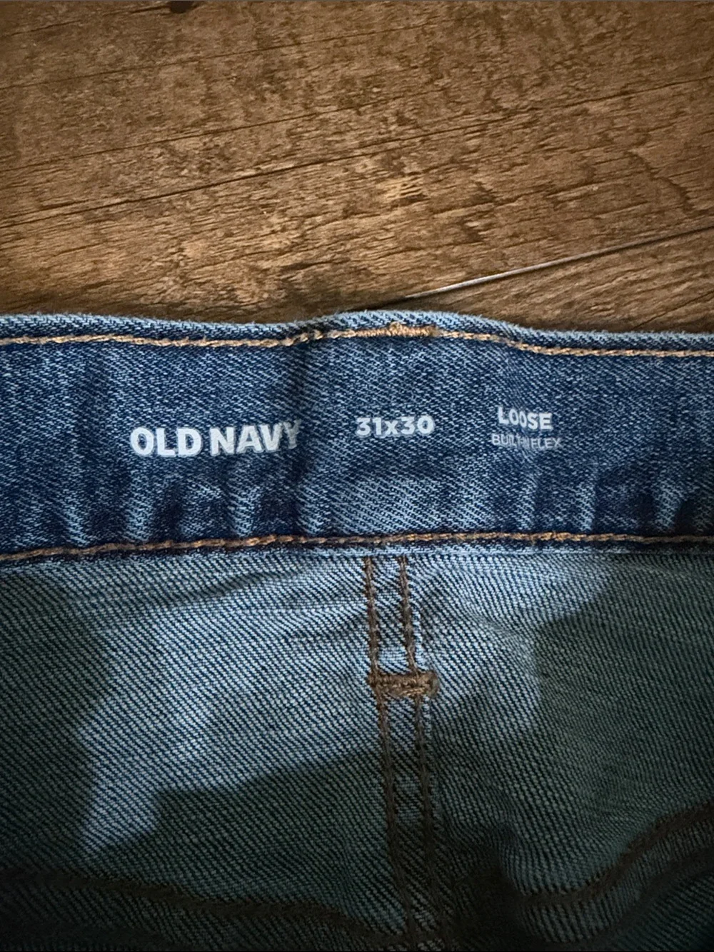 Old Navy Relaxed Fit Men’s Mid-Blue Denim Jeans